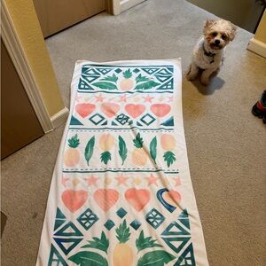 Tropical Pattern Bath Towel